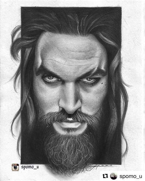 Wow! #Repost @spomo_u ・・・ Jason Momoa pencil on paper. @prideofgypsies #art #arte #artsy #artist ...