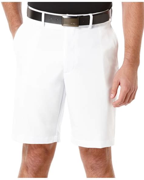 Pga tour Big And Tall Expandable-waist Performance Golf Shorts in White ...