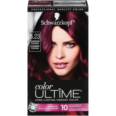 Schwarzkopf Color Ultime Permanent Hair Color Cream, 5.23 Charcoal Fuchsia - Walmart.com ...