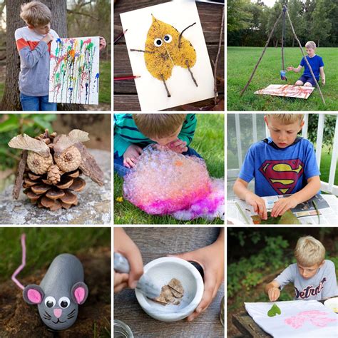 Fun Outdoor Arts and Crafts Ideas for Kids | Arts and crafts for adults, Insect crafts, Outdoor art