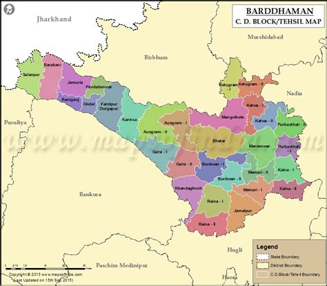 Purba Bardhaman District Map - Map Of Europe And Asia