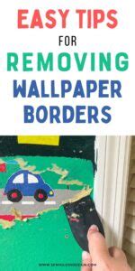 Easy Tips for Removing Wallpaper Borders - Semigloss Design