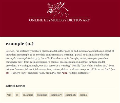 Etymology - Example | Etymology, Words, Word origins