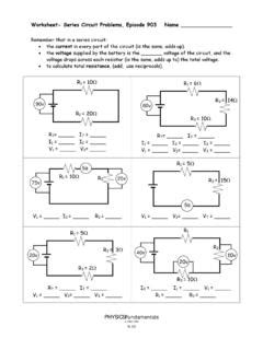 9-10 - Worksheet - Series Circuit Problems -Ep 903 | Worksheet series circuit problems | PDF4PRO