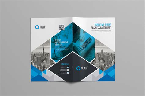 Print Bi-Fold Brochure Design · Graphic Yard | Graphic Templates Store