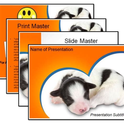 Puppy PowerPoint Template (PPT Slides) - Download 4 or 21 Slides Now in ...