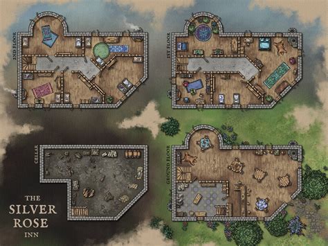 Inkarnate on Twitter: "Silver Rose Inn 🌹 🎨 Created with our upcoming ...