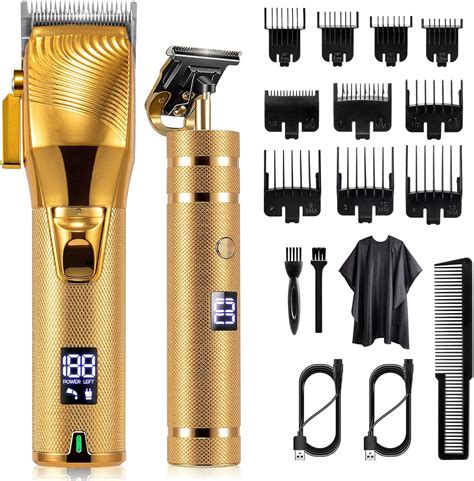 FADEKING Professional Men's Hair Clippers And Trimmer Set Cordless Hair ...