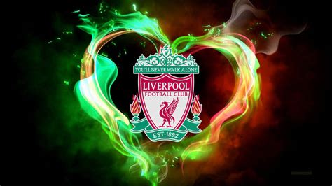 Download Liverpool Blazing Heart Fan Art Wallpaper | Wallpapers.com