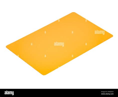Gold metal business card isolated on the white Stock Photo - Alamy