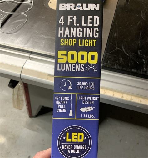 5000 lumen 4 ft LED light from Harbor Freight tools | LumberJocks Woodworking Forum