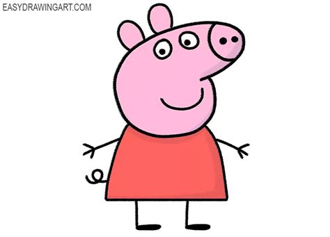 How to Draw Peppa Pig - Easy Drawing Art