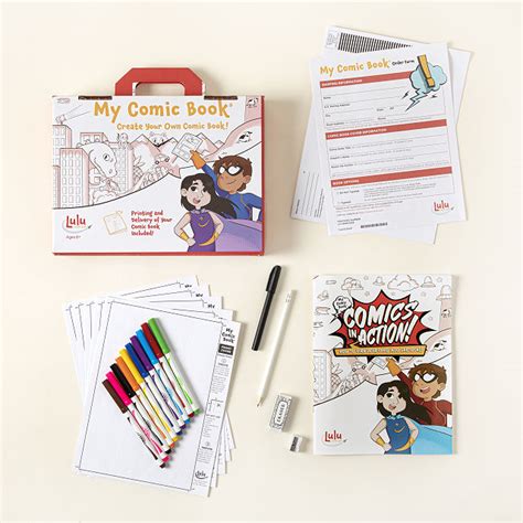 Uncommon Goods | Create Your Own Comic Book Kit | DIY Book Drawing Set