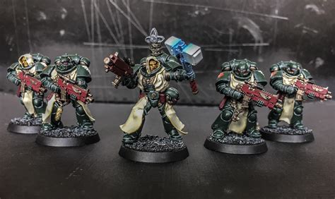 My first Primaris Dark Angels squad to join the firstborn! Sorry about the bad lighting, Irish ...