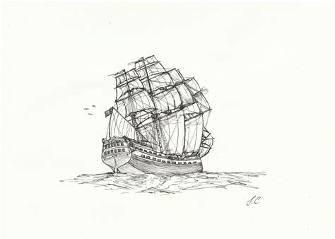 Pirate Ships Drawings