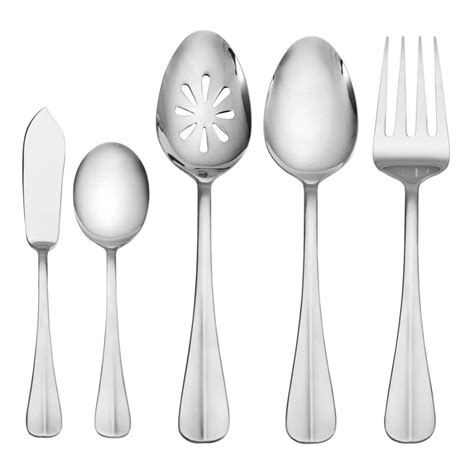 Pfaltzgraff 18.0 Stainless Steel 53 Piece Simplicity Flatware Set - Walmart.com - Walmart.com