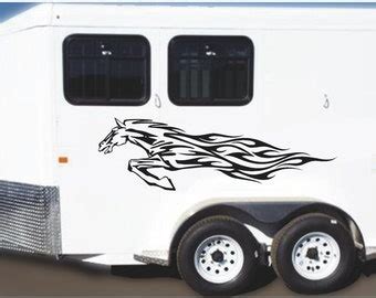 Horse trailer decal | Etsy