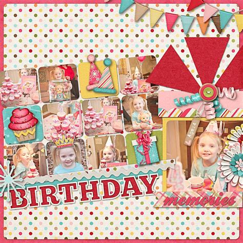 Birthday Memories | Birthday scrapbook, Birthday scrapbook pages, Birthday scrapbook layouts