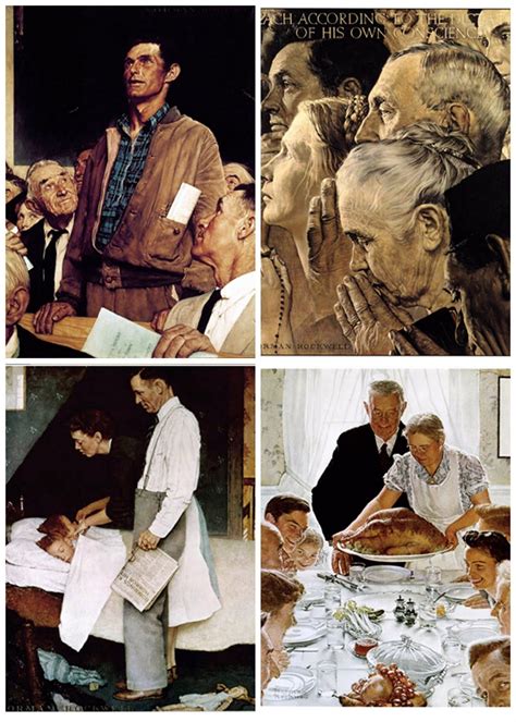 Norman Rockwell The Four Freedoms (1943) | then the united states ...