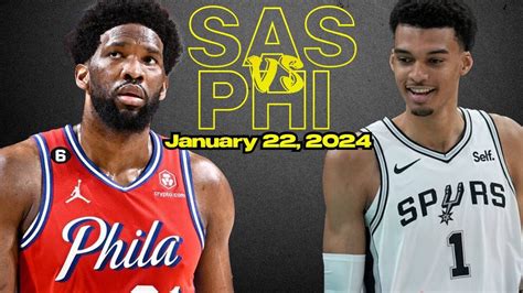 San Antonio Spurs vs Philadelphia 76ers Best Game Highlights - January ...