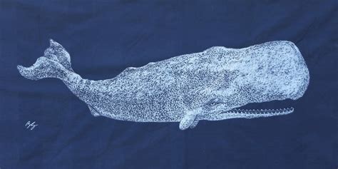 Moby Dick Great White Albino Sperm Whale Coastal Wall Art on - Etsy India