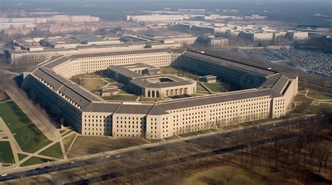 This Is An Aerial View Of A Pentagon Building Background, Picture Of ...