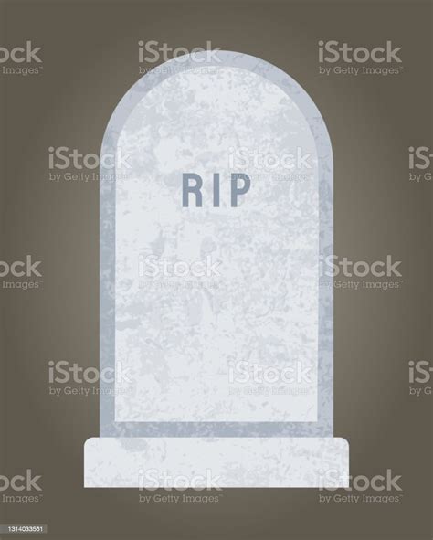 Empty Grave Stone Sign Stock Illustration - Download Image Now - Blank, Buried, Cemetery - iStock