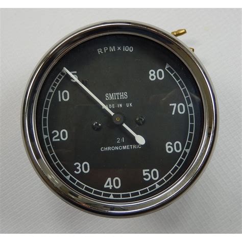 SMITHS INSTRUMENTS Smiths Replica Speedometer 0-80 MPH Black Body 2:1 Ratio UK Speedometer ...