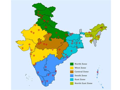 Physical Features Map Of India Time Zones Map – Themeloader