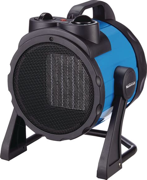 Mastercraft Barrel Ceramic Space Heater w/Thermostat, 1500W, Blue ...