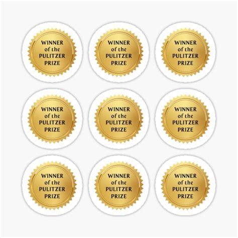 "Pulitzer Prize Winner Gold Medal Pack" Sticker by BeakHouse | Redbubble