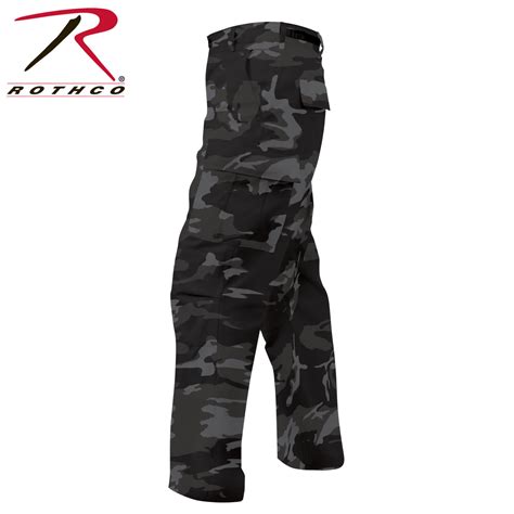 Rothco Black Camo Military Style Pants - Army Supply Store Military