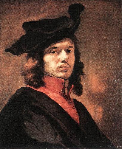 FABRITIUS, Carel Self-Portrait - Oil on panel, 62 x 51 cm Alte ...