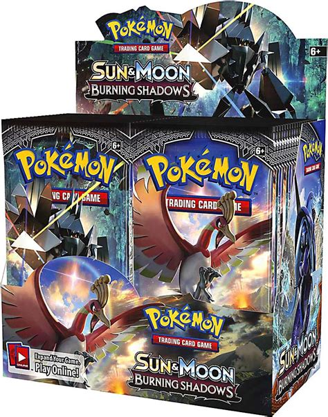 Pokemon Trading Card Game Sun Moon Burning Shadows Booster Box 36 Packs Pokemon USA - ToyWiz