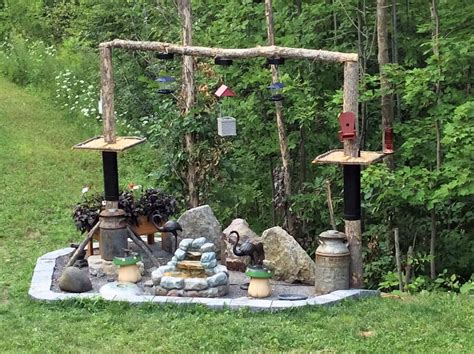 DIY Bird Feeding Station - | Bird feeding station, Bird feeders, Backyard birds sanctuary