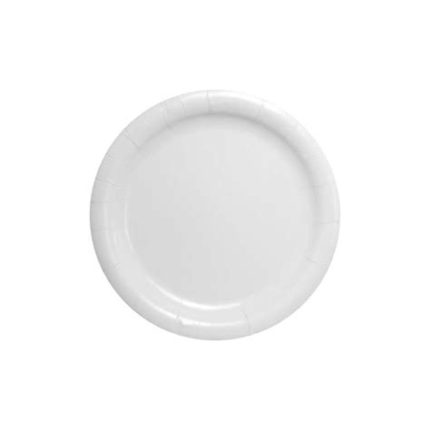 HEAVY DUTY WHITE PAPER PLATE 9" - Plates | Emballages Carrousel