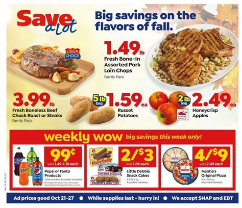 Save A Lot Weekly Ad Oct 21 – Oct 27, 2020