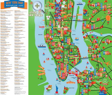 New York Attractions Map Pdf - Free Printable Tourist Map New York Within Printable Map Of New ...