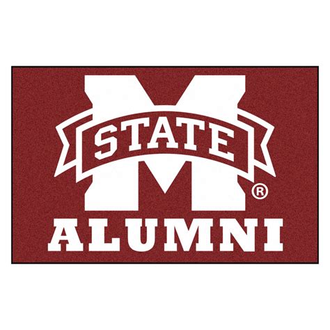 FanMats® 18356 - "Alumni" Mississippi State University 19" x 30" Nylon Face Starter Mat with "M ...