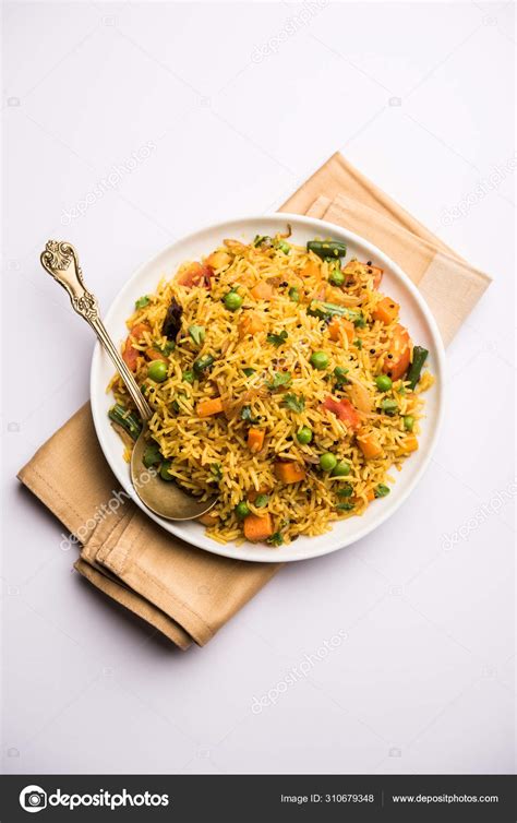 Tawa Pulao Pulav Pilaf Pilau Indian Street Food Made Using — Stock ...