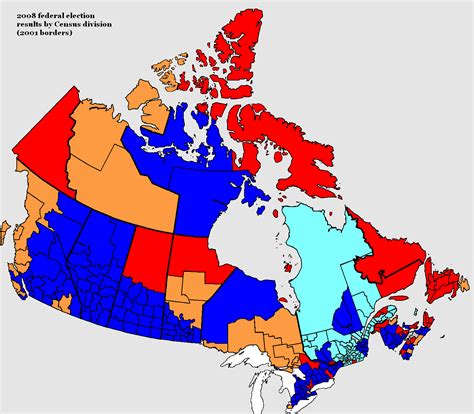 Canadian Election Atlas: 2008 results by census division