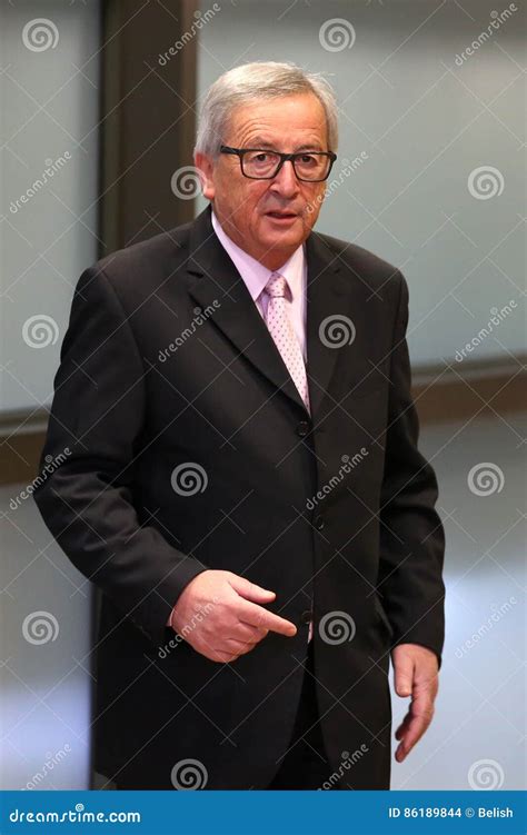 European Commission President Jean-Claude Juncker Editorial Stock Image - Image of meeting ...