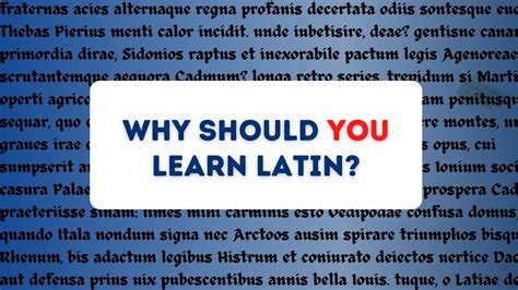 9 Reasons Why You Should Learn Latin - Books 'n' Backpacks