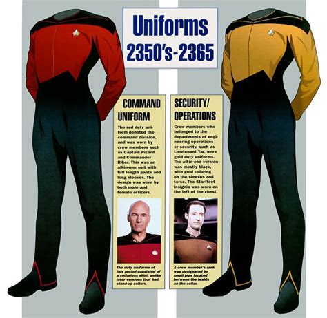 Star Trek Next Generation Uniforms | Star trek uniforms, Star trek ...