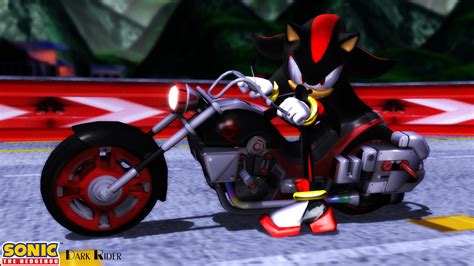 Shadow The Hedgehog With Motorcycle