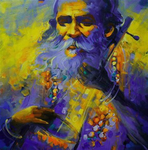 Mystic Musician ( Baul) Painting by Arafat Hosen | Saatchi Art