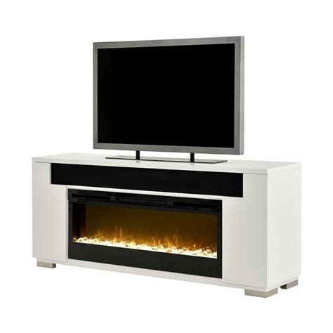 Mile White Electric Fireplace in 2021 | Fireplace entertainment, Faux ...