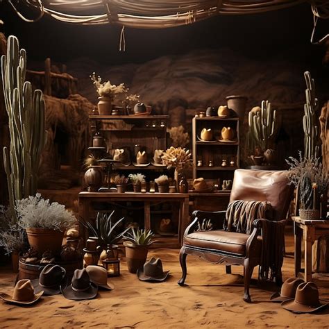 Premium Photo | Background of Wild West Saloon Backdrop Desert ...