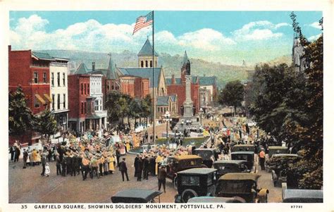 Pottsville Pennsylvania Soldiers Monument Antique Postcard K56881 - Mary L. Martin Ltd. Postcards