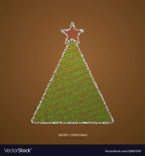 Modern christmas tree background Royalty Free Vector Image